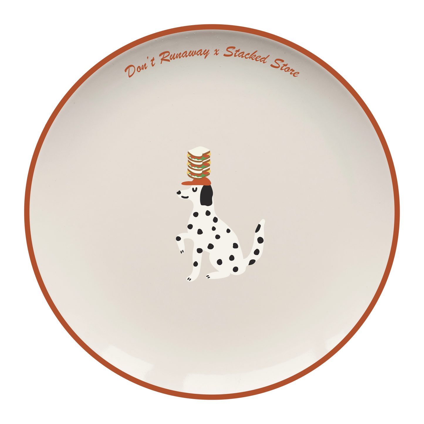 Arlo Dog Ceramic Plate