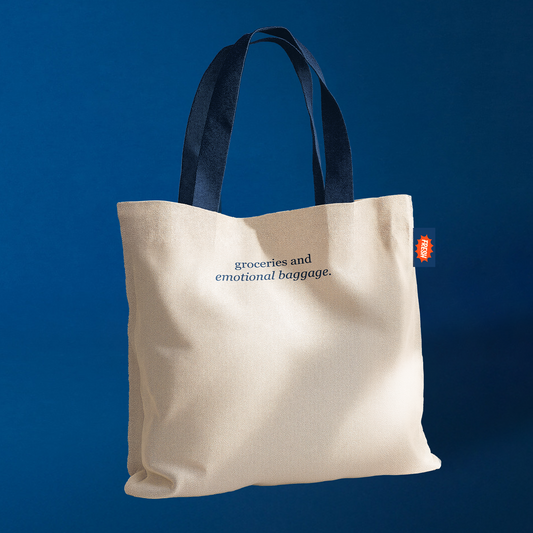 Don't Runaway Grocer Canvas Totebag
