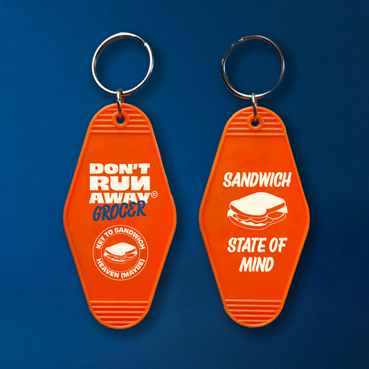 Don't Runaway Grocer Keyring