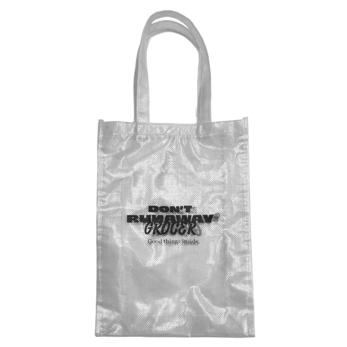 Don't Runaway Grocer Transparent Reusable Totebag